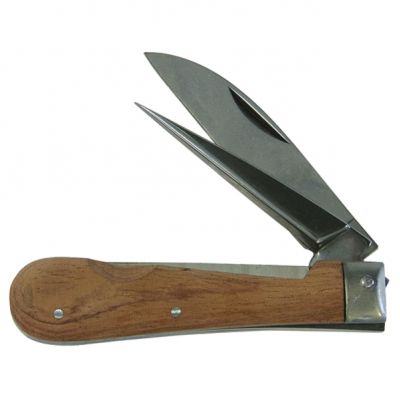 Nóż do przewodów  2-elem.   drewniany 200014 HAUPA (200014)