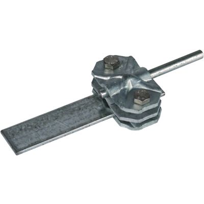 Zacisk probierczy z przekładką, drut 5-10/płask. 30-40 mm, St/tZn (454000)