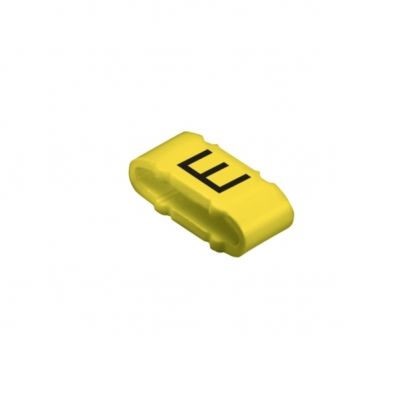 WEIDMULLER CLI M 2-4 GE/SW E MP System kodowania kabli, 10 - 317 mm, 11.3 mm, Nadrukowane znaki: litery, duże, E, PVC, miękkie, bez kadmu, żółty 1733651645 /100szt./ (1733651645)