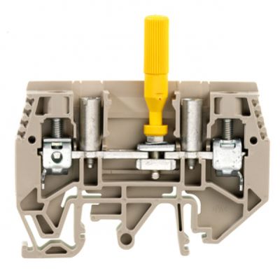 WEIDMULLER WTL 6/1/STB/TNSC/EN Bloki odczepów probierczych, złącze śrubowe, 6 mm², 630 V, 41 A, ślizgowo, Separacja poprzeczna: bez, zintegrowane gniazdo kontrolne: Tak, TS 35, Ciem 1938820000 /50szt. (1938820000)