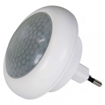 Lampka nocna wtykowa LED 0,5W z czujnikiem zmierzchowym biała PIR LX-LD-108P P3304 EMOS (P3304)