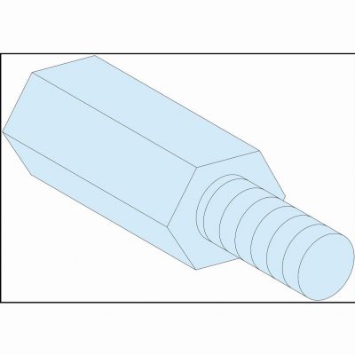 Rozdzielnice PrismaSet przekładki sześciokątne M6 4 sztuk 25mm SCHNEIDER (LVS03198)