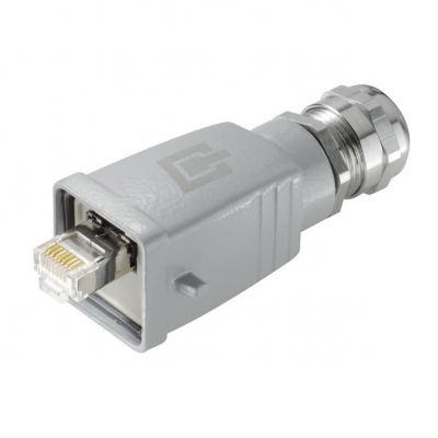 WEIDMULLER IE-PS-V05M-RJ45-TH Złącze RJ45, IP67, złącze 1: RJ45, Przyłącze 2: Końcówka zaprasowywanaAWG 27/7...AWG 24/7 1963110000 /10szt./ (1963110000)