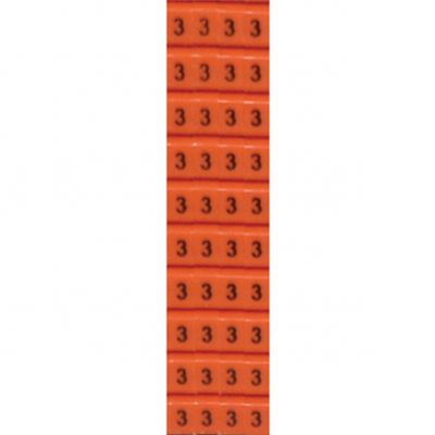Znacznik 1,50 x 2,50mm2 z nadrukiem (Numer 3)  [za 400 sztuk] (T0-9897-1150058)