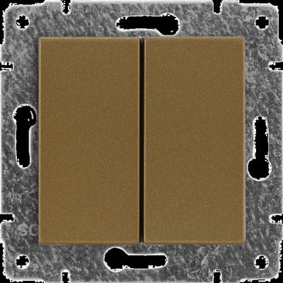 VENA ; Zaślepka modułowa (2szt. 22,5mmx45mm) wymaga zastosowania w uchwycie do modułów 45x45 PATYNA (513080)