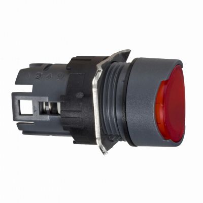 Harmony XB6 Przycisk płaski czerwony push push LED plastikowy okrągły ZB6AF4 SCHNEIDER (ZB6AF4)