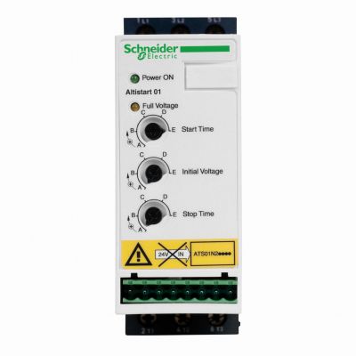 Układ łagodnego rozruchu Altistart 01 - ATS01 3F 380/415VAC 50/60Hz 4kW 9A IP20 ATS01N209QN SCHNEIDER (ATS01N209QN)