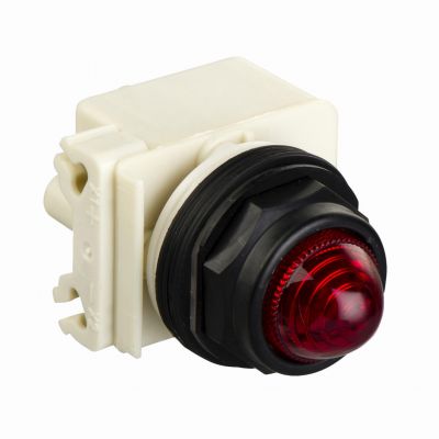 Harmony 9001SK Lampka sygnalizacyjna fi30 czerwona LED BA 9s 24V AC plastikowa ośmioboczna 9001SKP35LRR9 SCHNEIDER (9001SKP35LRR9)
