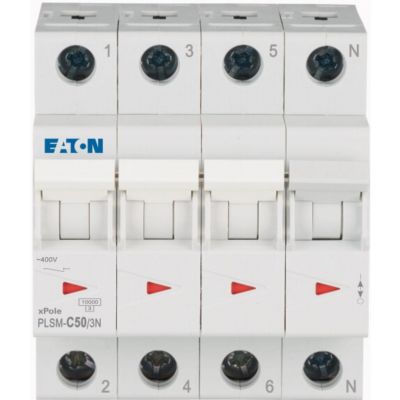 PLSM-C50/3N-MW Wyłącznik nadprądowy 10kA C50A 3P+N 242548 EATON (242548)