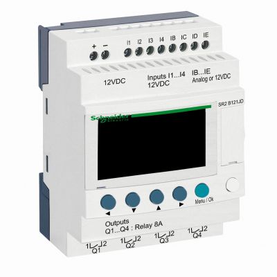 Zelio Logic 8 wejść 4 wyjścia 12VDC SR2B121JD SCHNEIDER (SR2B121JD)