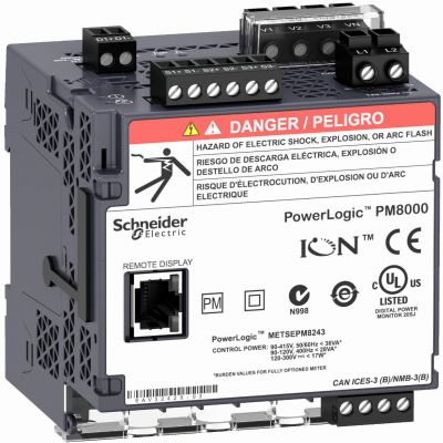 PowerLogic Analizator 0,2S Klasa S na DIN+LCD ION zasilanie LVDC METSEPM8244 SCHNEIDER (METSEPM8243)
