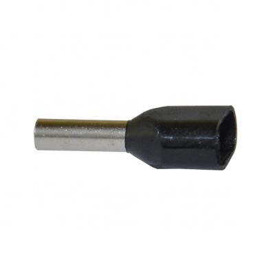 Końcówka kablowa, Czarne, tulejka izolowana 2x6.0mm2 x 14 (100szt) (T0-8171-80003989)