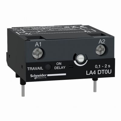 Elektryczny moduł opóźniający załączanie stycznika LC1/LP1 0,1/2s LA4DT0U SCHNEIDER (LA4DT0U)