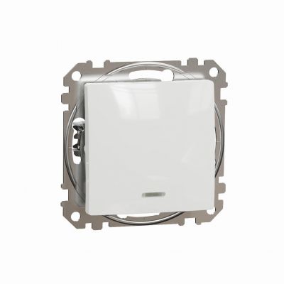 Sedna Design & Elements Przycisk zwierny zwierny z podświetleniem biały SDD111111L SCHNEIDER (SDD111111L)