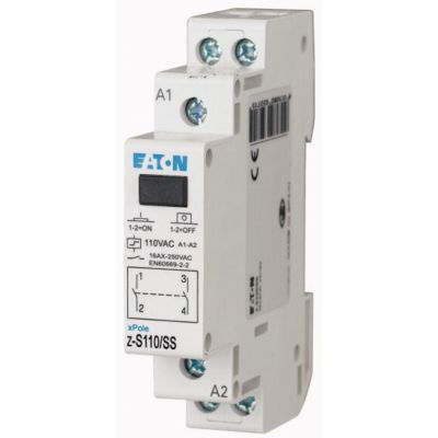 Z-S110/SS Przekaźniki impulsowy bistabilny bez funkcji sygnalizacji diodą LED 16A 110V AC 2Z 265273 EATON (265273)