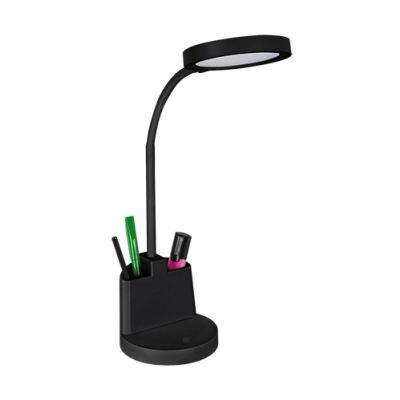 Lampka biurkowa z pojemnikiem czarna LED 8W 03824 IDEUS (03824)