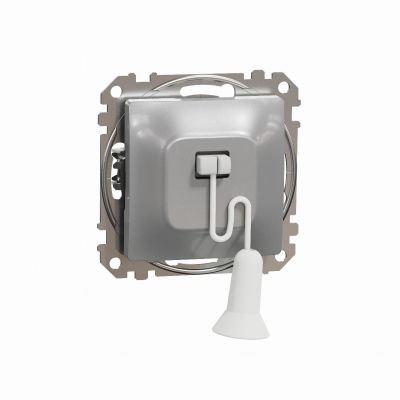 Sedna Design & Elements Przycisk zwierny z cięgnem srebrne aluminium SDD113122 SCHNEIDER (SDD113122)