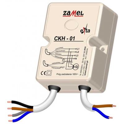 CZUJNIK KOLEJNOŚCI FAZ 230/400V AC TYP: CKH-01 EXT10000018 ZAMEL (EXT10000018)