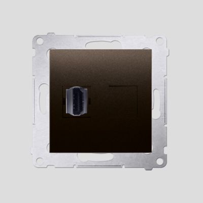 Simon 54 Gniazdo HDMI  brąz mat DGHDMI.01/46 (DGHDMI.01/46)