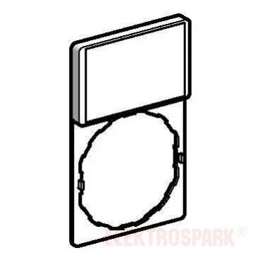 Harmony XB4 Ramka 30X50mm do mocowania etykiet o wymiarach 18X27mm ZBY6101 SCHNEIDER (ZBY6101)