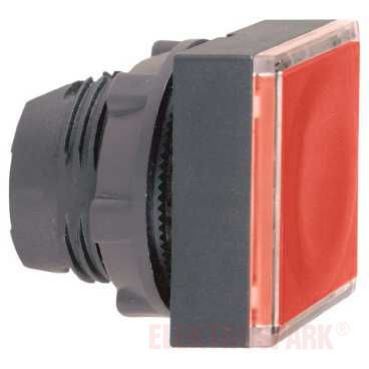 Harmony XB5 Przycisk płaski kwadratowy czerwony z samopowrotem LED plastikowy ZB5CW343 SCHNEIDER (ZB5CW343)