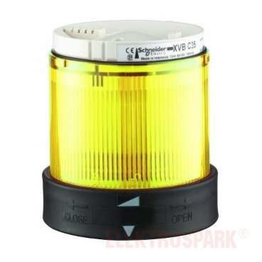 Harmony XVB Element świetlny migający fi70 żółty LED 48/230V AC XVBC4M8 SCHNEIDER (XVBC4M8)