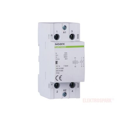 Ex9CH40 11 Stycznik instalacyjny 40A 220/230V styki 1NC + 1NO 102418 NOARK (102418)