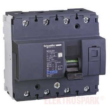 Wyłącznik nadprądowy NG125H-C25-4 C25A 4P 18735 SCHNEIDER (18735)