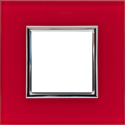 DANTE Ramka pojedyncza szkło RED GLASS (4510181)