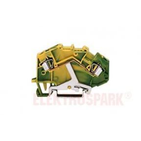 Złączka szynowa 2-przewodowa 4mm2 PE żółto-zielona 781-607 TOPJOBS /50szt./ WAGO (781-607)
