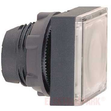 Harmony XB5 Przycisk płaski kwadratowy biały z samopowrotem LED plastikowy ZB5CW313 SCHNEIDER (ZB5CW313)