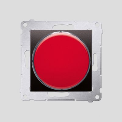 Simon 54 Sygnalizator świetlny LED – światło czerwone  230V antracyt DSS2.01/48 (DSS2.01/48)