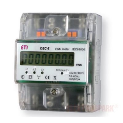 Wskaźnik zużycia energii 3-fazowy DEC-2 004804051 ETI (004804051)