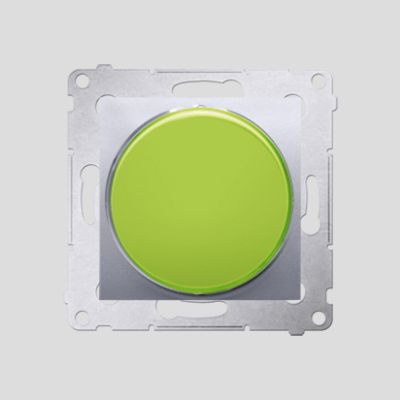 Simon 54 Sygnalizator świetlny LED – światło zielone  230V srebrny mat DSS3.01/43 (DSS3.01/43)