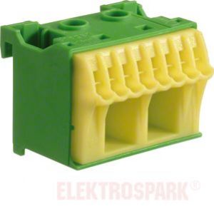 HAGER QuickConnect Blok samozacisków ochronny, zielony, 2x16+8x4mm2, szer. 45mm KN10E (KN10E)