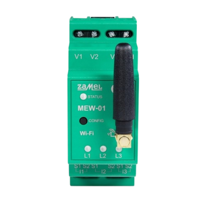 Monitor licznik energii elektrycznej prądu Wi-Fi 3F+N SUPLA 3-faz ZAMEL (SPL10000009-WUN)