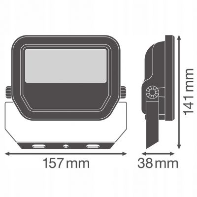 Naświetlacz LED 17W 2200lm 3000K IP66 czarny Floodlight LEDVANCE  (4099854305788)