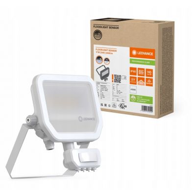 Naświetlacz LED z czujnikiem ruchu FLOODLIGHT sensor PFM G4 11W17W IP65 4000K 145lm/W biały LEVANCE LEDVANCE (4099854309502)