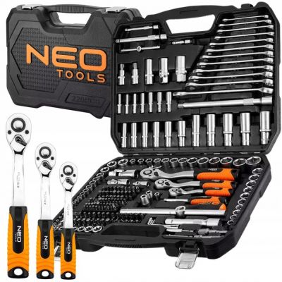 Zestaw kluczy 220 elementów 1/2", 3/8", 1/4" GTX (10-220)