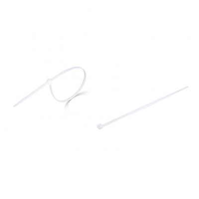 Opaska trytytka poliamidowa 2,5x100 opk. 100szt. biały ELCAN (OP1-B-25100-100)