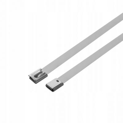 Opaska zaciskowa kablowa stalowa metalowa stal nierdzewna 304 4,6x260 20szt ELCAN (OS1-S-46260-20)