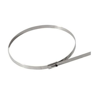 Opaska zaciskowa trytytka stalowa  4,6x290 opk. 20 szt. srebrny ELCAN (OS1-S-46290-20)