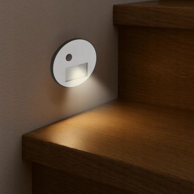 Oprawa schodowa LED biała lampa na schody z czujnikiem ruchu IDEUS (04863)