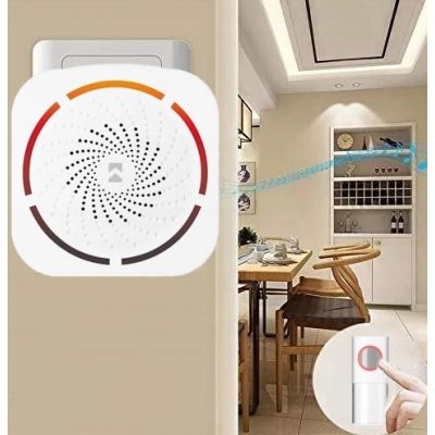 Dzwonek bezprzewodowy do drzwi furtki 230V wodoodporny IP44 150 m ORNO (OR-DB-KD-178/W)