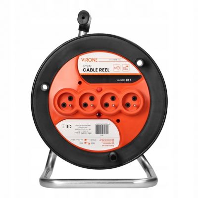 Zwijak bębnowy IP20 4x2P+Z 16A 230V CR-1 ORNO (CR-1)