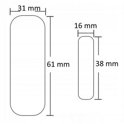 Czujnik otwarcia drzwi / okna Tuya Smart Wi-Fi biały ORNO (OR-SH-17601/W)