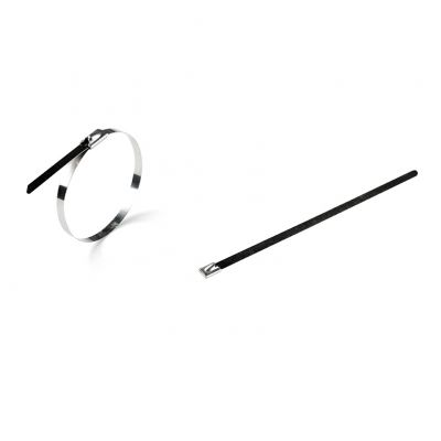 Opaska zaciskowa trytytka stalowa 4,6x125 opk.20szt. srebrny ELCAN (OS1-S-46125-20)