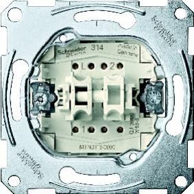 Merten mechanizm łącznika świecznikowego zacisk bezśrubowy 250VAC 10A MTN3115-0000 SCHNEIDER (MTN3115-0000)