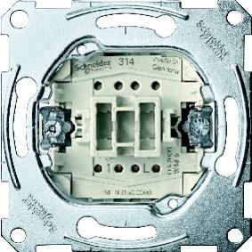 Merten mechanizm przycisku zacisk bezśrubowy 250V AC 10A MTN3150-0000 SCHNEIDER (MTN3150-0000)