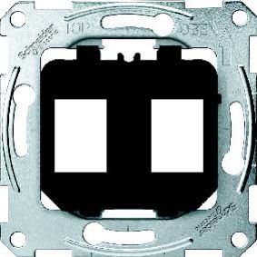 Merten płytka montażowa gniazd modułowych czarny MTN4566-0003 SCHNEIDER (MTN4566-0003)